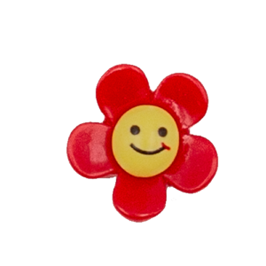 smiling face flowers Red