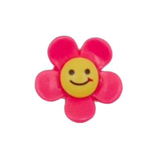 smiling face flowers pink