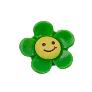 smiling face flowers Green