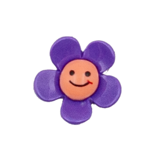 smiling face flowers Purble
