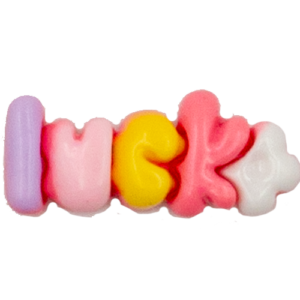 "luck" letters PURBLE