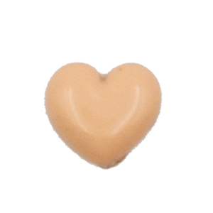 Heart shape LIGHT BROWN