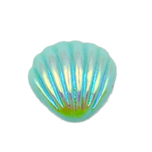 Electroplated colorful seashells