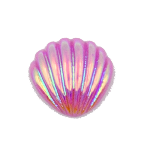Electroplated colorful seashells