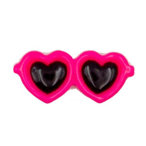 heart-shaped glasses PINK
