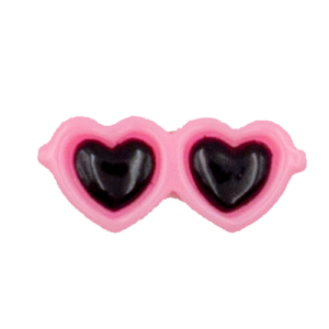heart-shaped glasses LIGHT PINK
