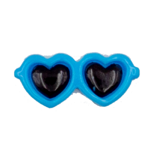 heart-shaped glasses BLUE