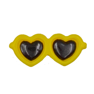 heart-shaped glasses YELLOW
