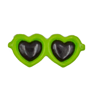 heart-shaped glasses GREEN