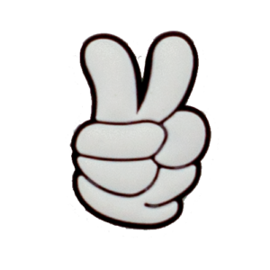 Black gesture, yeah, victory sign!