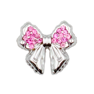 Rose red diamond bow