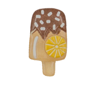 orange of fruit ice cream