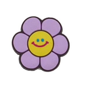 Purple smiling face flower