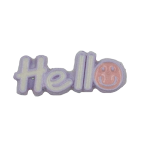 Hello purple white
