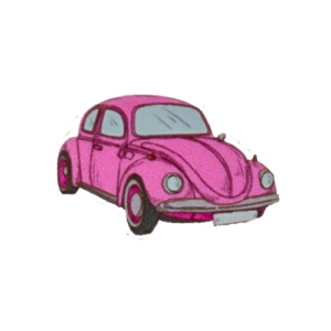 w pink car