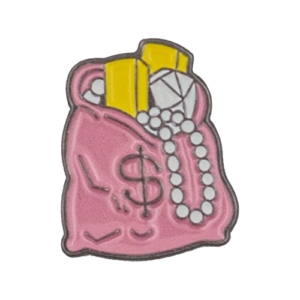 money bag pink