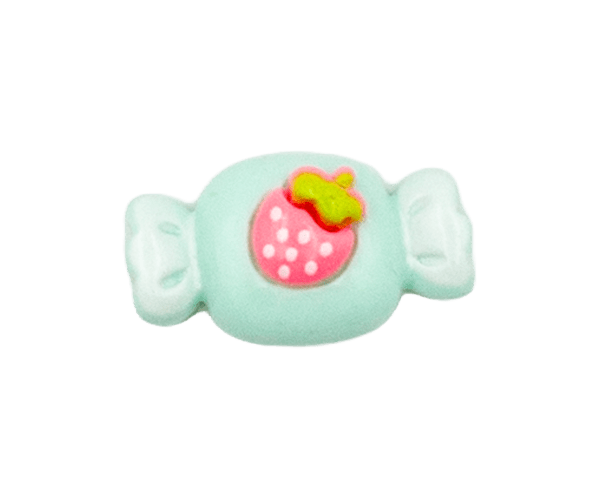 Strawberry heart-shaped candies GREEN