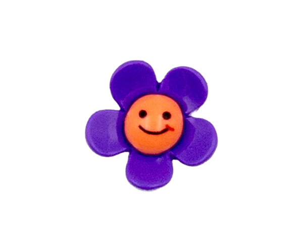 smiling face flowers Purble