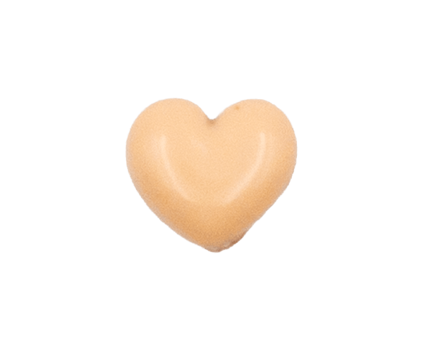 Heart shape LIGHT BROWN