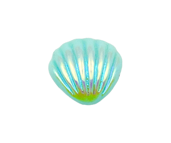 Electroplated colorful seashells