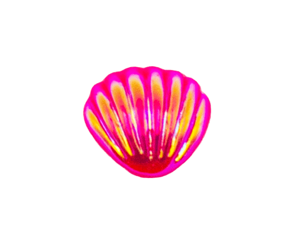 Electroplated colorful seashells