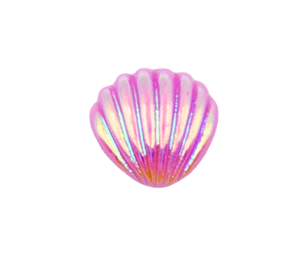 Electroplated colorful seashells