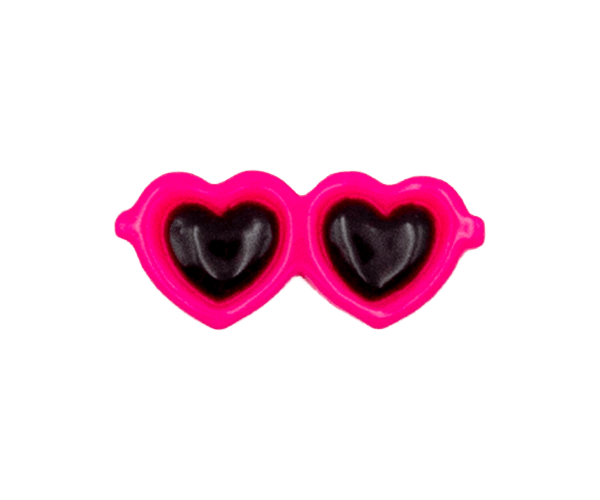 heart-shaped glasses PINK