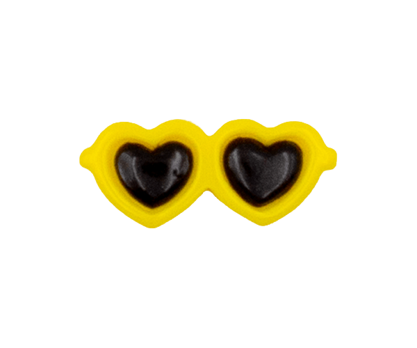 heart-shaped glasses YELLOW