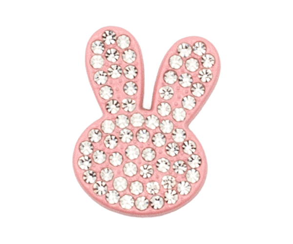Acrylic rabbit studded with diamonds