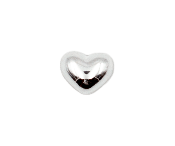 12×15 Silver peach hearts
