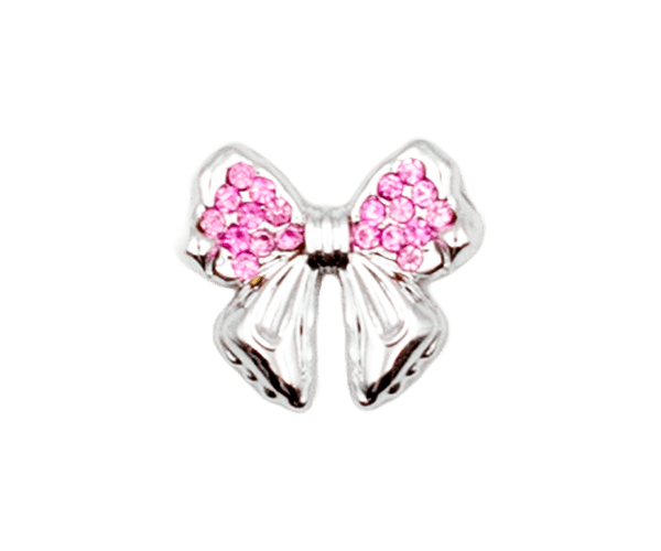 Rose red diamond bow
