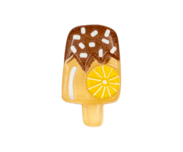 orange of fruit ice cream