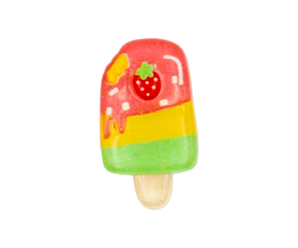 Transparent color of fruit ice cream