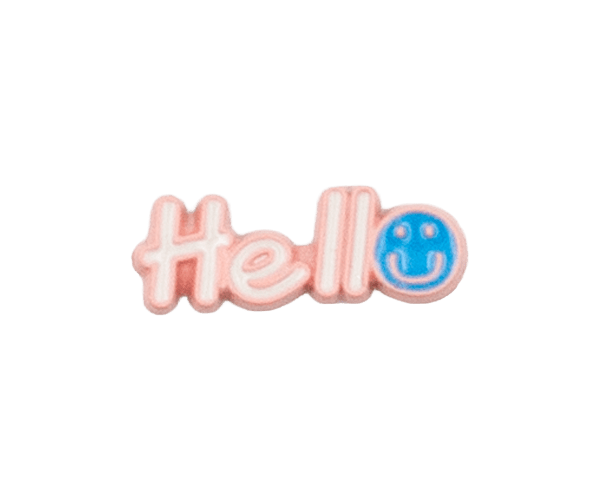 Hello light Pink white