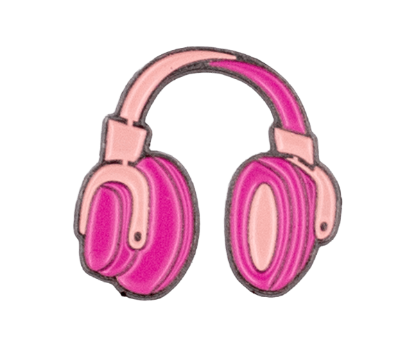 headphone pink